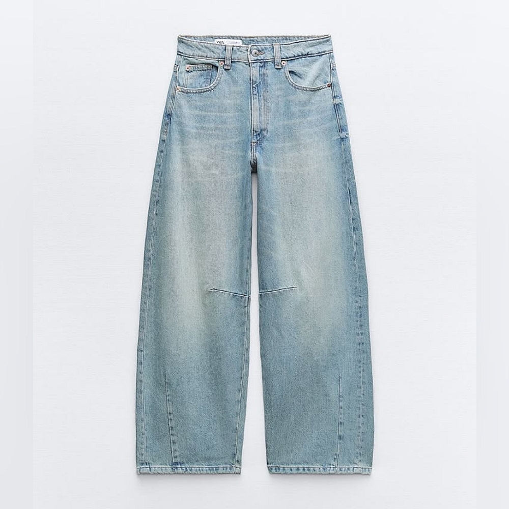 Zara Midrise Baggy Balloon Jeans